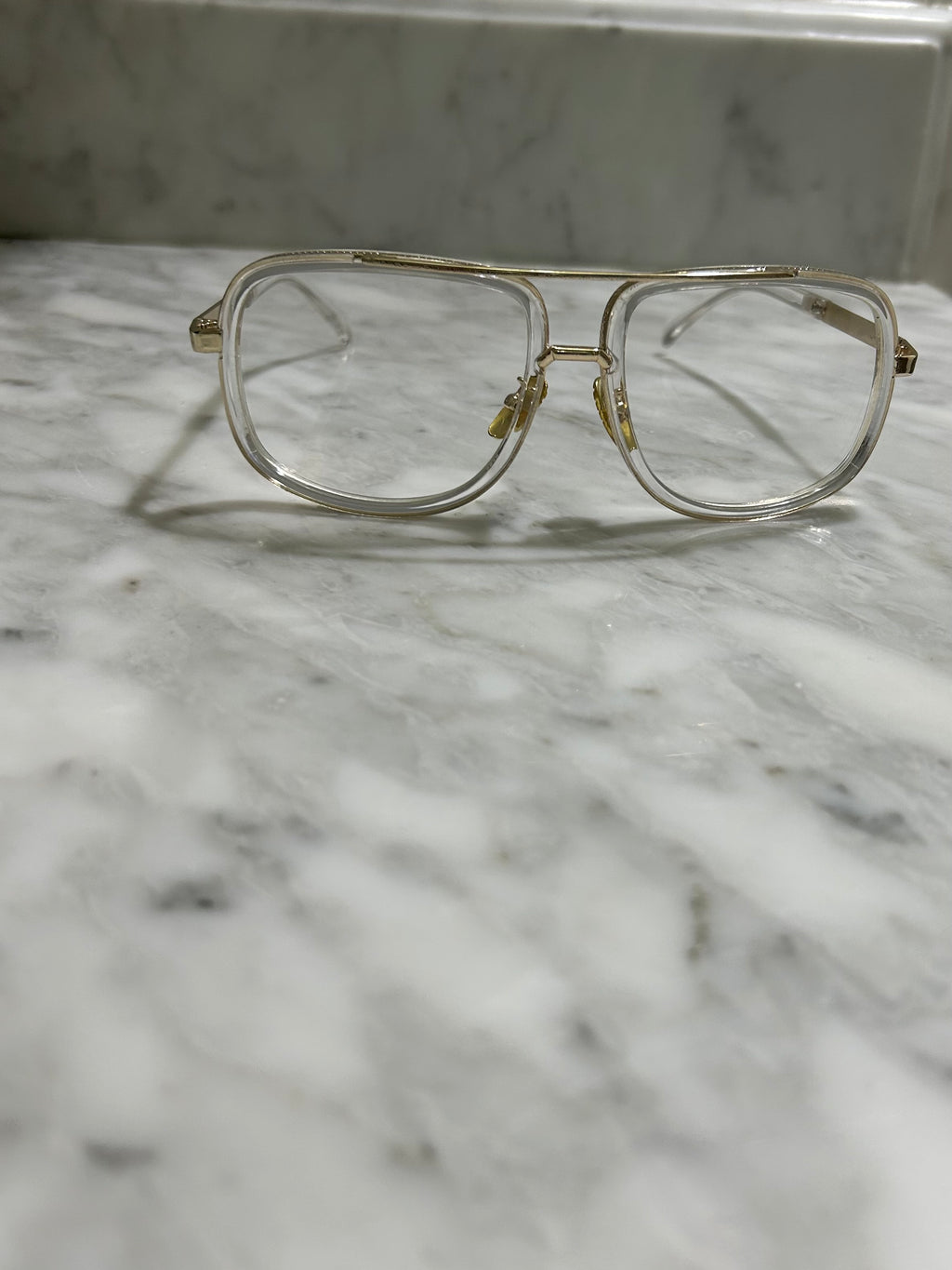 Metal Mirror Tint Square Sunglasses