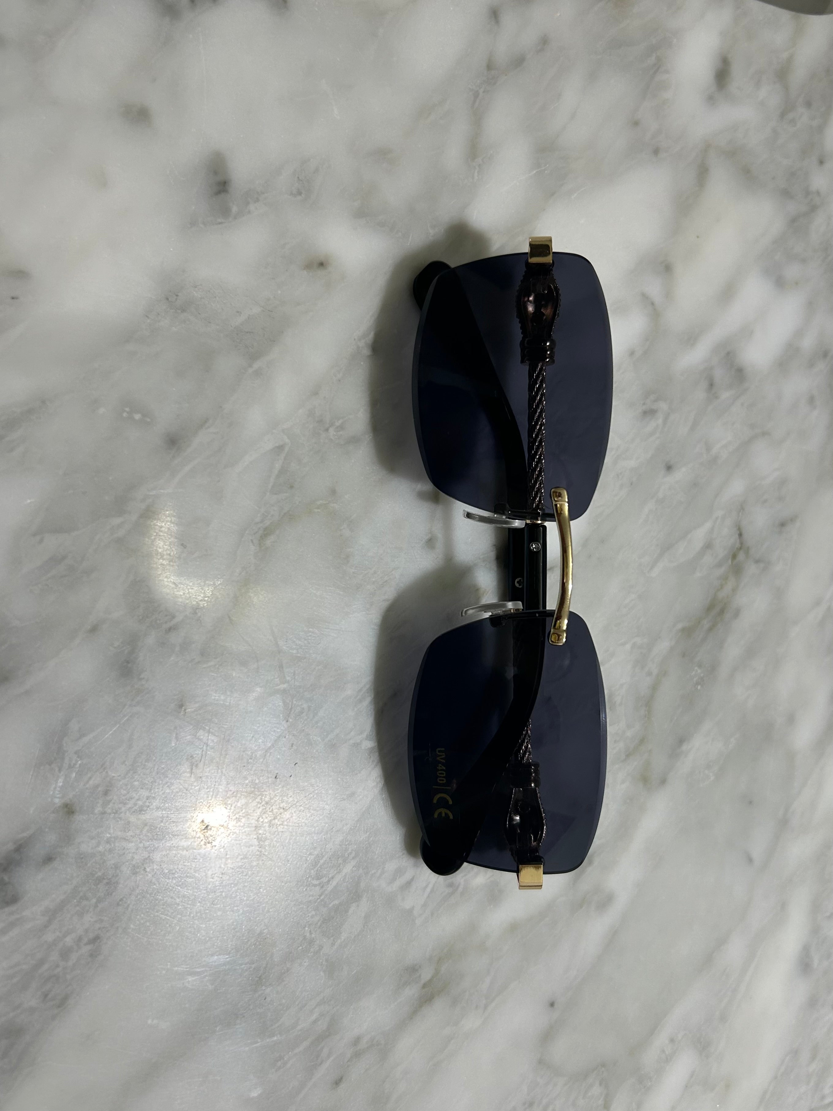 Retro Rimless Leopard Sunglasses