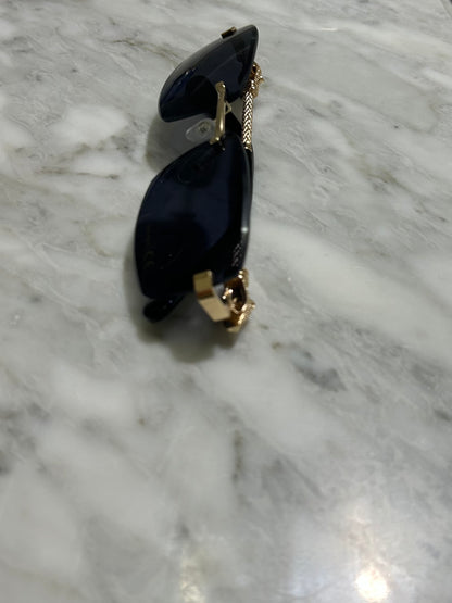 Retro Rimless Leopard Sunglasses
