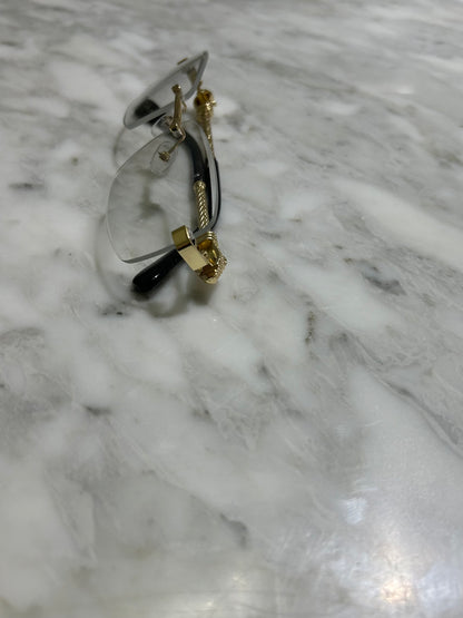 Retro Rimless Leopard Sunglasses